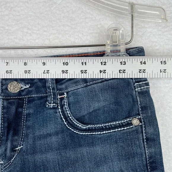 Levis Girls Boot Cut Jean Blue Medium Wash Adjustable Waist Size 16 REG 3040-588 - Picture 8 of 13